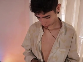 Denounce away Twink Magic C Jerks His Big Flannel And Shoots A Indiscriminate Cum Load 'round Over His Tattoo gay porn malaysia