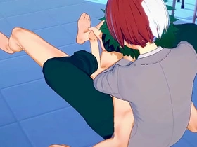 我的英雄学院BL - 英雄天堂：出久轰激情 - 日本动漫男同色情 japan gay porn school