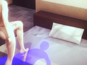 妖艳绿发女装少年惊艳技巧 - 日本亚洲漫画风男同色情 gay japan clips porn