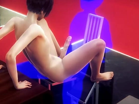 耽美伪娘 - 椅子上的嫩男足交与性交 - 日本动漫色情影片游戏 porn gay japan massage